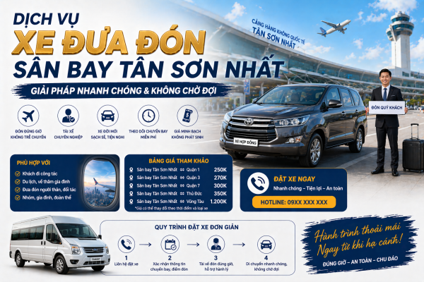 Dịch Vụ Xe Đưa Đón Sân Bay Tân Sơn Nhất: Giải Pháp Nhanh Chóng & Không Chờ Đợi
