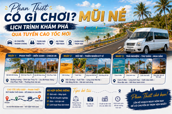 Phan Thiết Có Gì Chơi? Lịch Trình Khám Phá Mũi Né Qua Tuyến Cao Tốc Mới