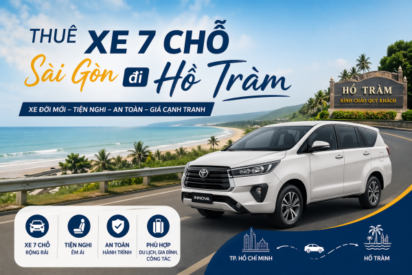 Thuê xe 7 chỗ đi Hồ Tràm
