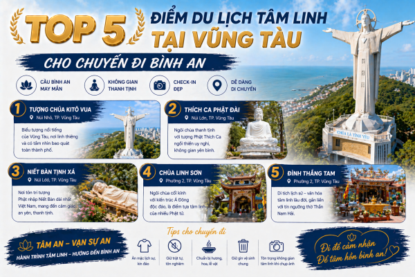 Top 5 Điểm Du Lịch Tâm Linh Tại Vũng Tàu Cho Chuyến Đi Bình An